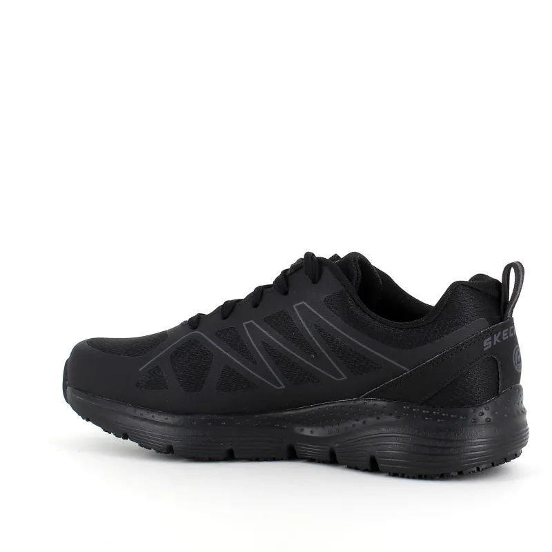 Skechers Leddegigt|Hælsporer*work sko i sort med svangstøtte