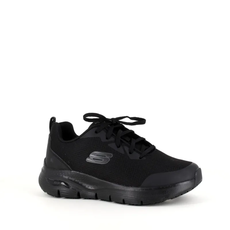 Skechers Leddegigt|Hælsporer*Work sko med svangstøtte og skridhæmmende sål