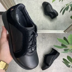 Green Comfort Overgangssko|Sko Til Brede Fødder Og Høj Vrist*Skind gåsko fra med elastik snørre og god svangstøtte