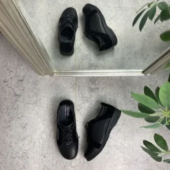 Green Comfort Overgangssko|Sko Til Brede Fødder Og Høj Vrist*Skind gåsko fra med elastik snørre og god svangstøtte