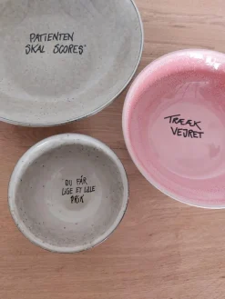 Sygeplejebutikken Gaver Til Sundhedspersonalet*Skål, cremehvid 7xø13 cm