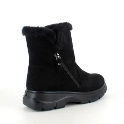 Sygeplejebutikken Kort Støvle Dame|Vinterstøvler Damer*Sort damestøvle med varmt for og lynlås