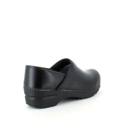 Sanita Clogs|Træsko Dame Modeller*Sort fleksibel -træsko med hælkappe.