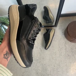 Green Comfort Hælsporer|Platfodet*Sort sko med dobbelt lukning