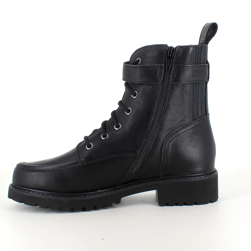 Green Comfort Vinterstøvler Damer*Sort snørestøvle med spænde