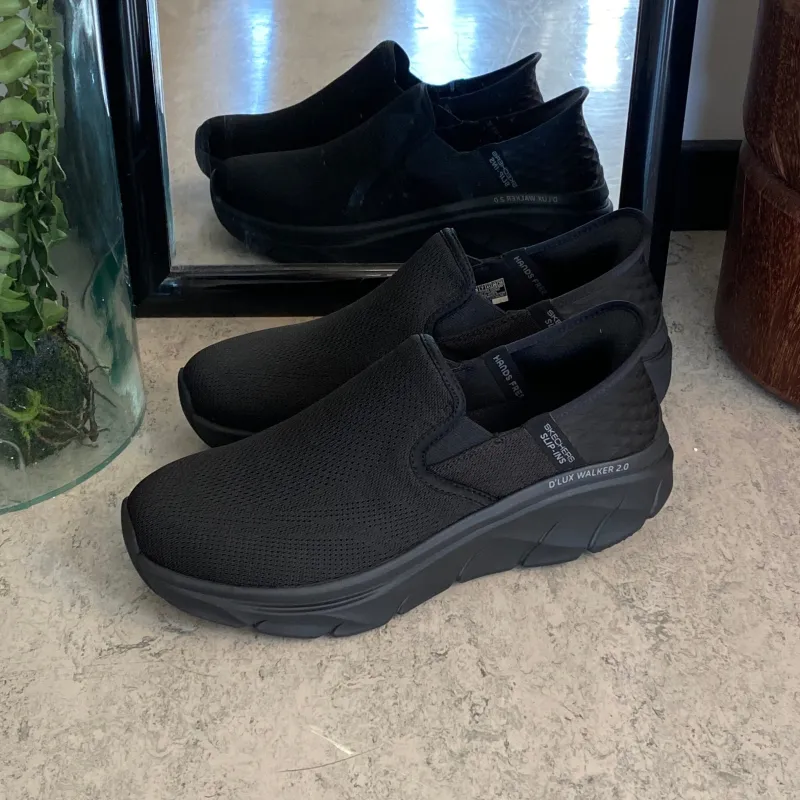 Skechers Benlængdeforskel|Knyster - Hallux Valgus*Sort herre slip-in sko fra