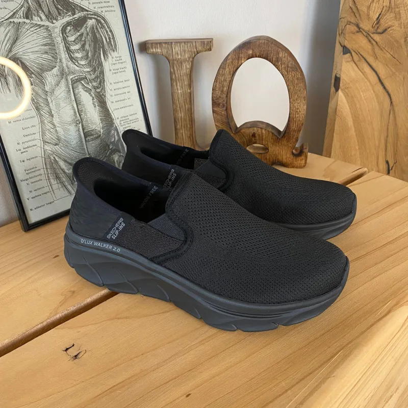 Skechers Benlængdeforskel|Knyster - Hallux Valgus*Sort herre slip-in sko fra