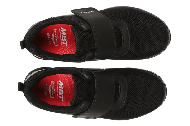 MBT Gængesål|Gængesål*Sort letvægts damesko med velcro