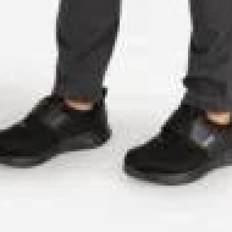 MBT Gængesål|Gængesål*Sort letvægts herresko med velcro