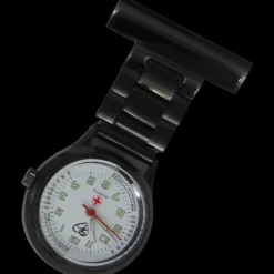 Sygeplejebutikken Gravering*Sort metal sygeplejeur med gravering