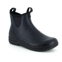 Green Comfort Gummistøvler*Sort mønstret luksus gummistøvle med svangstøtte