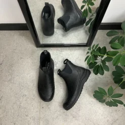 Green Comfort Gummistøvler*Sort mønstret luksus gummistøvle med svangstøtte