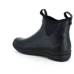 Green Comfort Gummistøvler*Sort mønstret luksus gummistøvle med svangstøtte