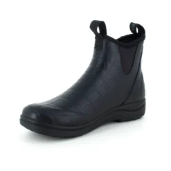 Green Comfort Gummistøvler*Sort mønstret luksus gummistøvle med svangstøtte