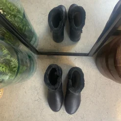 Rieker Kort Støvle Dame|Billige Vinter Støvler*Sort støvle med elegante detaljer