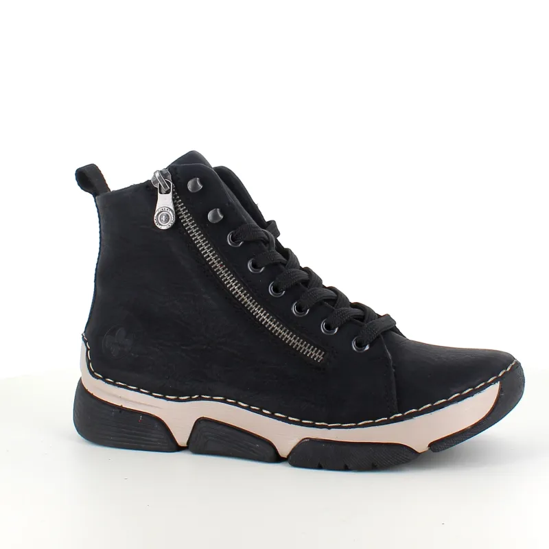 Rieker Vinterstøvler Damer|Kort Støvle Dame*Sort støvle med god stødabsorbering