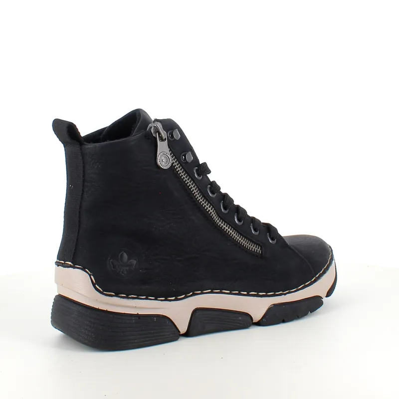 Rieker Vinterstøvler Damer|Kort Støvle Dame*Sort støvle med god stødabsorbering