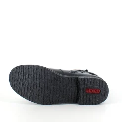 Rieker Billige Vinter Støvler|Sorte Støvletter*Sort vinterstøvle med foer og lynlås