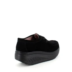 Sygeplejebutikken Sko På Tilbud*Sort ruskindssko med gængesål og svangstøtte