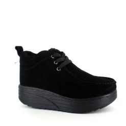 Sygeplejebutikken Sko På Tilbud*Sort ruskindssko med let foring og gængesål