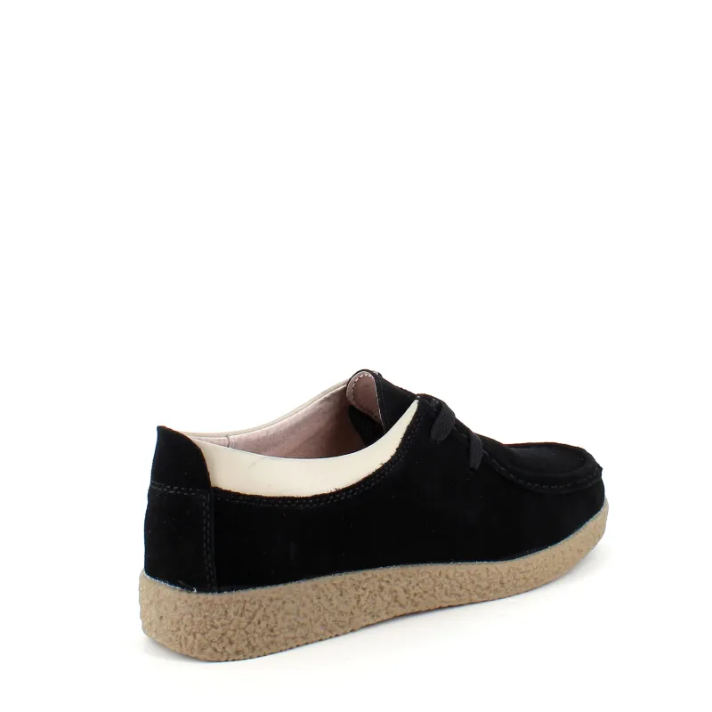 Sygeplejebutikken Sko På Tilbud*Sort ruskindssko med rågummisål