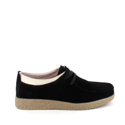 Sygeplejebutikken Sko På Tilbud*Sort ruskindssko med rågummisål