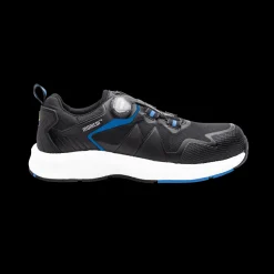 Sygeplejebutikken Esd Fodtøj|Arbejds Sko*Sort sikkerhedssko med tåværn.