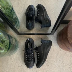 Skechers Leddegigt|Hælsporer*Sort med glat skind overflade