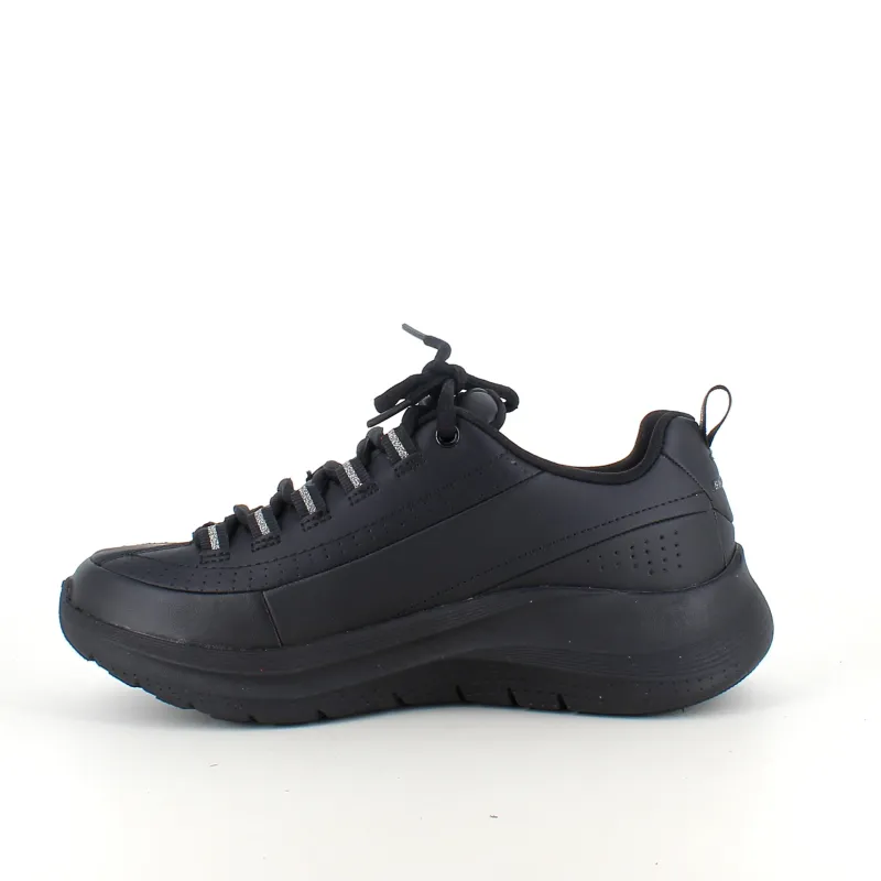 Skechers Leddegigt|Hælsporer*Sort med glat skind overflade