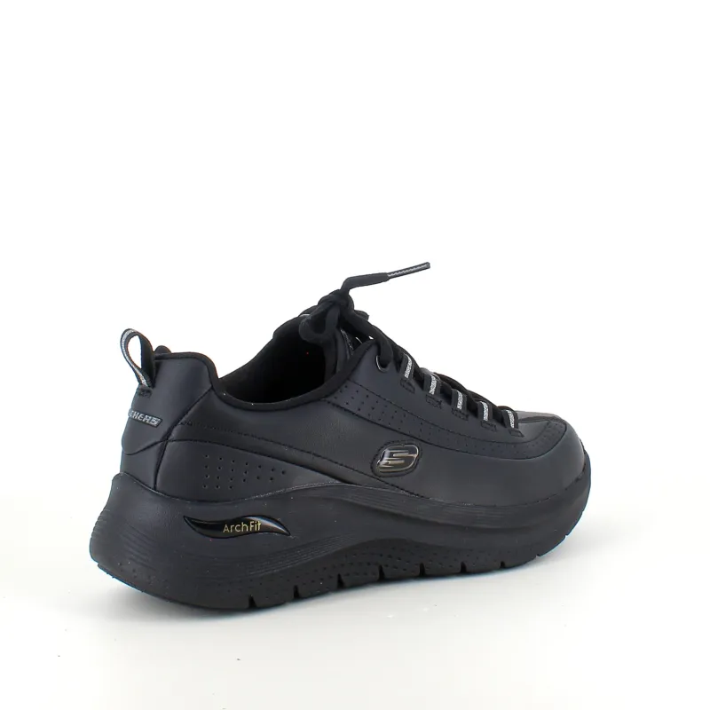 Skechers Leddegigt|Hælsporer*Sort med glat skind overflade