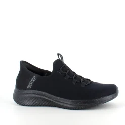 Skechers Knyster - Hallux Valgus|Leddegigt*Sort Slip-Ins med overdel i stretch