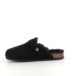 Sygeplejebutikken Hjemmesko|Flade Sandaler*Sort Slip on hjemmesko