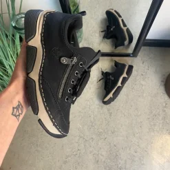 Rieker Knyster - Hallux Valgus|Hælsporer*Sort sneakers fra med god stødabsorbering