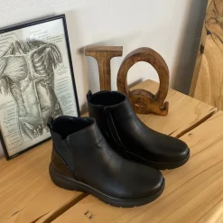 Sygeplejebutikken Kort Støvle Dame|Vinterstøvler Damer*Sort støvle med lynlås