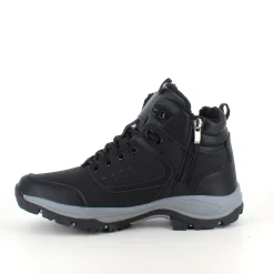 Sygeplejebutikken Herresko Og Sandaler|Herresko Og Sandaler*Sort vandafvisende herreankelstøvle med varmt for, robust TPR-sål og lynlås i siden