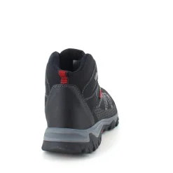 Sygeplejebutikken Knyster - Hallux Valgus|Vandresko Og Sandaler*Sort vandrestøvle med røde detaljer og overdel i eftergiveligt softshell