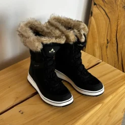 Whistler Billige Vinter Støvler|Vinterstøvler Damer*Sort vandtæt vinterstøvle fra med pels kant