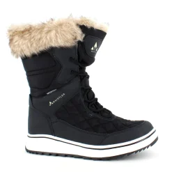 Whistler Billige Vinter Støvler|Vinterstøvler Damer*Sort vandtæt vinterstøvle fra med pels kant