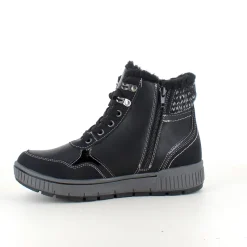 Sygeplejebutikken Kort Støvle Dame|Vinterstøvler Damer*Sort vinterstøvle med snørebånd