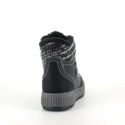 Sygeplejebutikken Kort Støvle Dame|Vinterstøvler Damer*Sort vinterstøvle med snørebånd