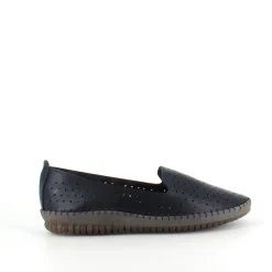 Sygeplejebutikken Sommersko Dame|Gængesål*Sorte ballerinasko med fint, perforeret mønster