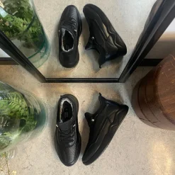 Sygeplejebutikken Billige Vinter Støvler|Sorte Støvletter*Sorte herresko, lette at træde i.