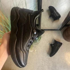 Sygeplejebutikken Billige Vinter Støvler|Sorte Støvletter*Sorte herresko, lette at træde i.