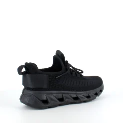 Sygeplejebutikken Knyster - Hallux Valgus|Slip On Sko*Sorte slip-on sko med strikoverdel