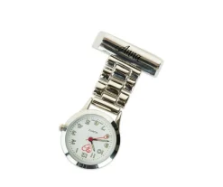 Sygeplejebutikken Gravering*Stål sygeplejeur med bred lænke og gravering