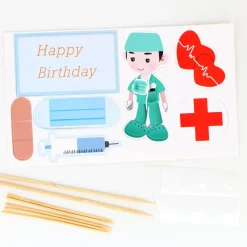 Sygeplejebutikken Gaver Til Sundhedspersonalet*Sundhedspersonale kagepynt på pind