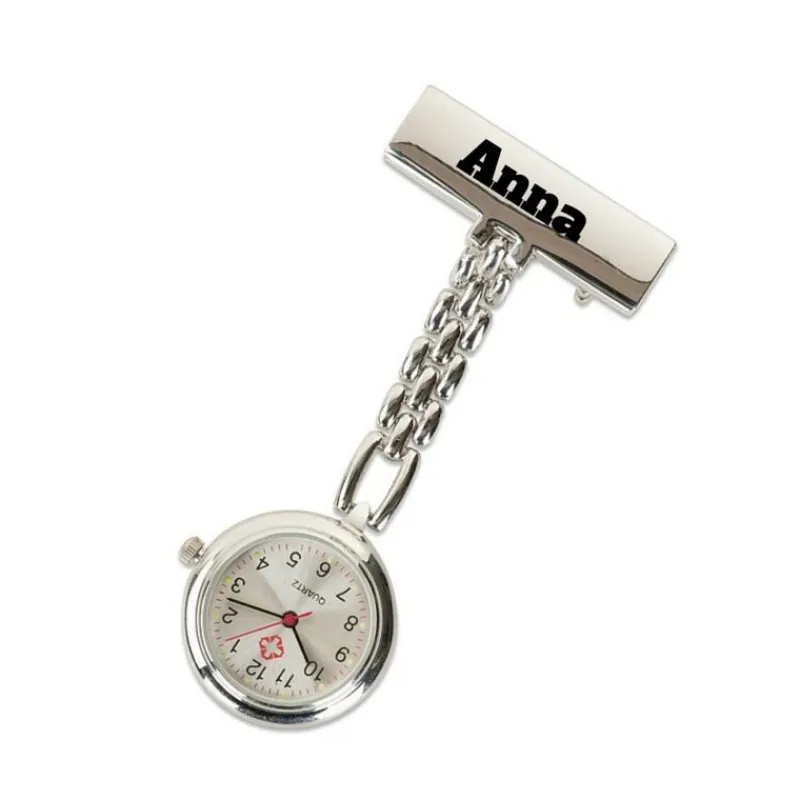 Sygeplejebutikken Gravering*Sygeplejeur med medium lænke og gravering