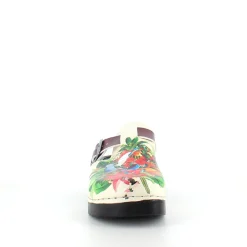 Sygeplejebutikken Clogs|Træsko Dame Modeller*Træsko med papegøjeprint