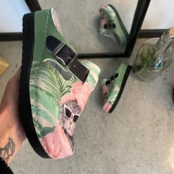 Sygeplejebutikken Clogs|Træsko Dame Modeller*Træsko med print en cool kat