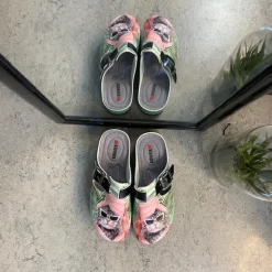 Sygeplejebutikken Clogs|Træsko Dame Modeller*Træsko med print en cool kat